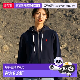 女士 lauren 运动衫 卫衣长袖 欧洲直邮polo 拉链帽衫 ralph