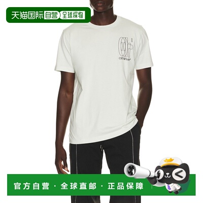 美国直邮off-white 男士 双箭号修身T恤 44MAA027S26J003332