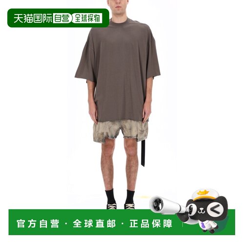 1h可退 香港直邮RICK OWENS 男士T恤 DU01F4259RN34 SS2026 浅棕