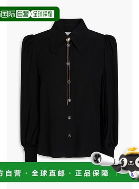 1h可退 香港直邮ZIMMERMANN 女士 绉纱衬衫 2524TR25RB black黑色