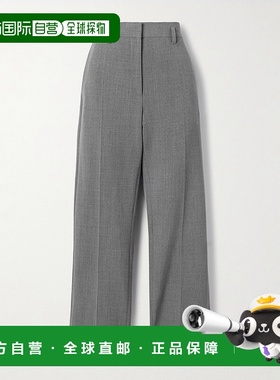 1h可退 香港直邮The Row 女士 灰色弹力羊毛长裤 10227W416女装