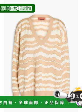 香港直邮MISSONI 米索尼 女士 宽松款钩花毛衣 DS24WN1ABK040E