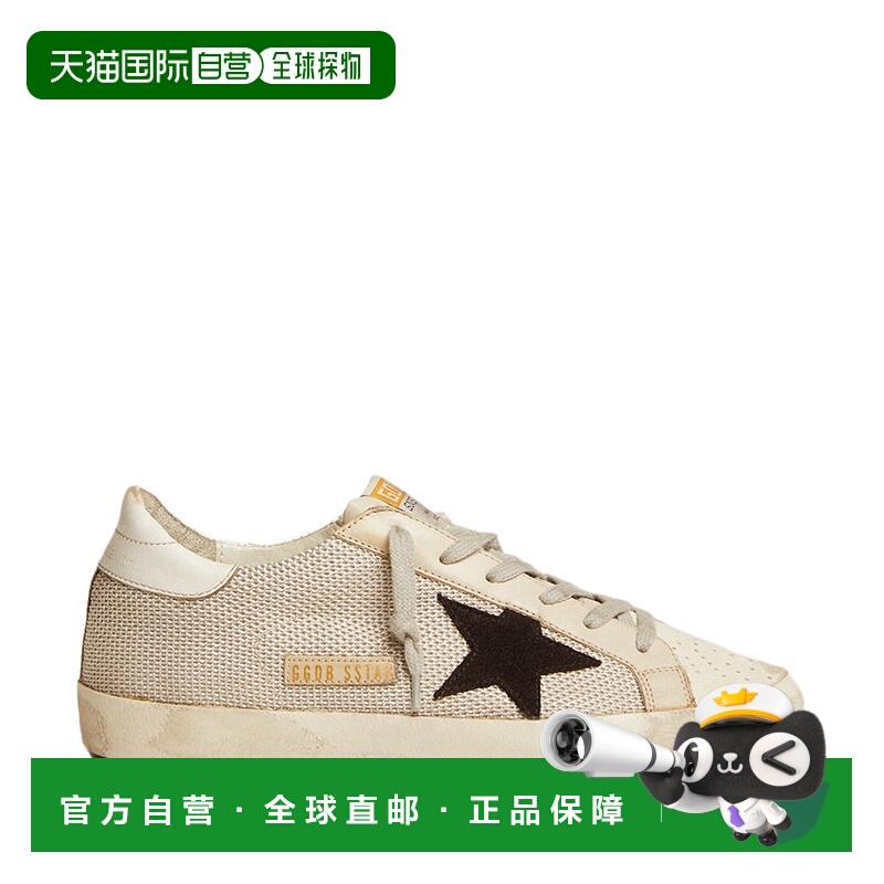自营欧洲直邮Golden Goose黄金鹅女士休闲鞋女士网面皮革低帮平底