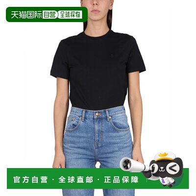 香港直邮TORY BURCH 女士衬衫 151125001 AW2024 黑色 CREWNECK T