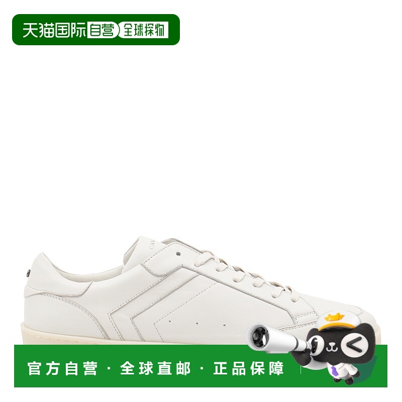 1h可退 香港直邮Canali 康钠丽 男士 白色皮质运动鞋 491213RA010