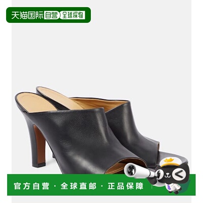 香港直邮The Row 女士 Signum 90 皮质凉拖 black黑色 舒适时尚