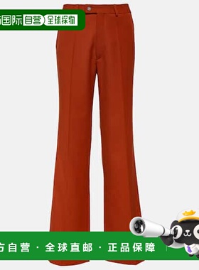 1h可退 香港直邮TOD'S 托德斯 女士 crêpe 羊毛阔腿裤 red红色