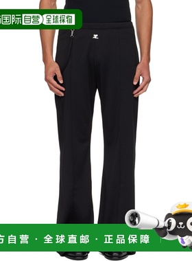 1h可退 香港直邮Courreges 男士 黑色 Flare Interlock Tracksuit