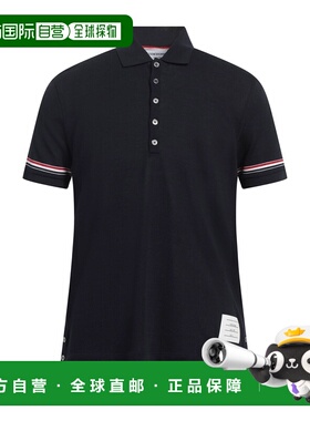 香港直邮Thom Browne 汤姆 布朗 男士 Polo衫 blue蓝色 舒适时尚