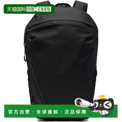 1h可退 香港直邮BOSS 波士 男士 黑色 Faux-Leather Reflective D