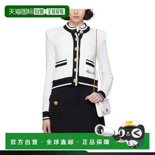 香港直邮Balmain 长袖针织开衫 CF0KL133KG48