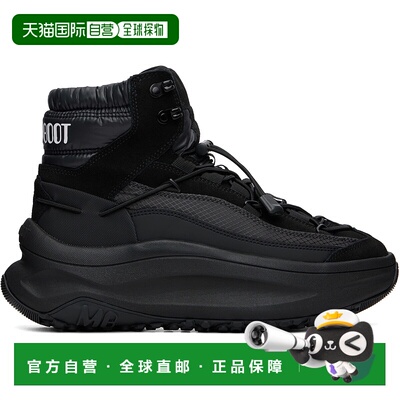 1h可退 香港直邮moon boot 月亮靴 男士 黑色 Moon247 XLace Mid