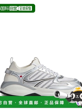 香港直邮Dsquared2 二次方 男士 白色 & 银色 Dash 运动鞋 SNM033