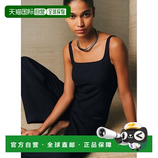 自营欧洲直邮Sezane COMBINAISON TILLIS 女士藏青色吊带阔腿连体