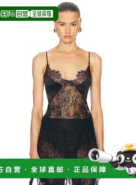 1h可退 香港直邮Blumarine 蓝色情人 女士 蕾丝吊带背心 A444C119
