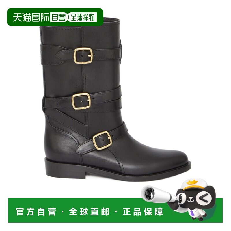 香港直邮Celine LYRA搭扣短筒靴 354983492C.厚底鞋女靴中筒靴