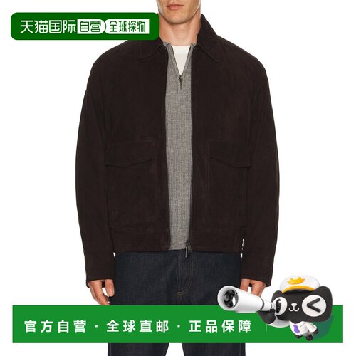 1h可退 香港直邮THEORY 希尔瑞 男士 Reece 飞行员短夹克 P107040