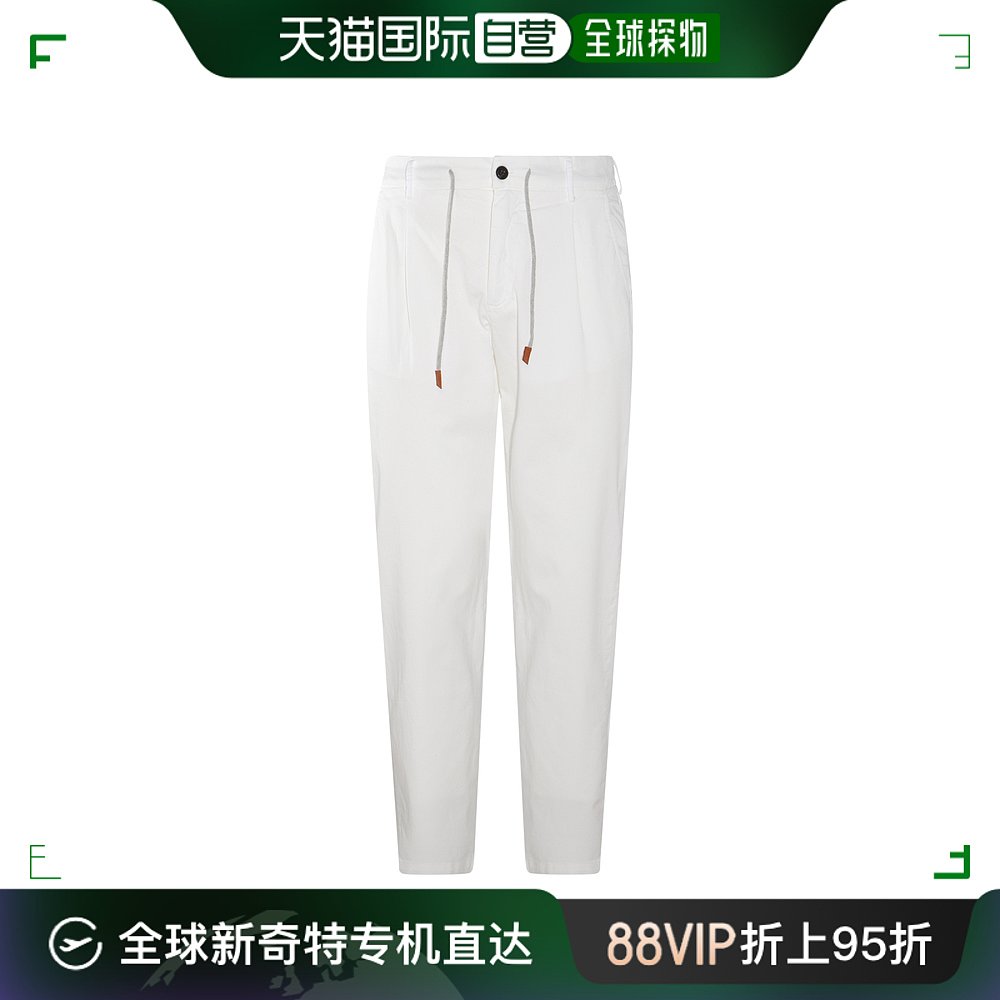 香港直邮Eleventy男士白色棉质长裤 I70PANE04TET0G00201N