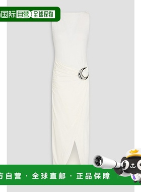 1h可退 香港直邮Staud 女士 Talia 精饰垂褶针织中长连衣裙 R25R2