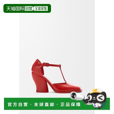 1h可退 欧洲直邮LOEWE (2025) Onda 拉绒小牛皮 T 字带高跟鞋单鞋