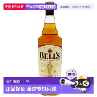 欧洲直邮Bell 口感甘醇清爽趣味十足40度 S威士忌1000ml英国原装