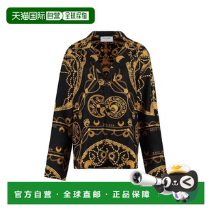 1h可退 香港直邮Marine Serre 女士 印花真丝衬衫 T079SS23XWOVSE