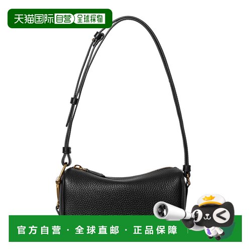自营欧洲直邮GUCCI古驰 Half Horsebit女士黑色皮革迷你手提包