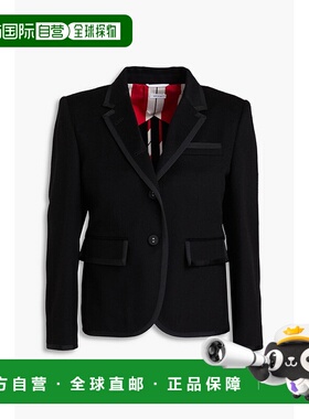 1h可退 香港直邮Thom Browne 汤姆 布朗 女士 羊绒质感西装外套 F