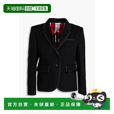 1h可退 香港直邮Thom Browne 汤姆 布朗 女士 羊绒质感西装外套 F