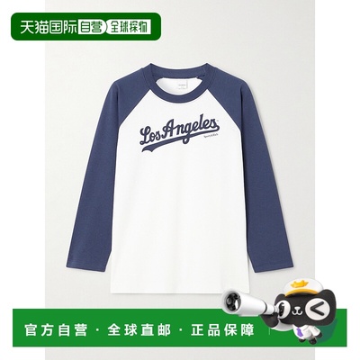 1h可退 香港直邮SPORTY & RICH 女士 + LA Dodgers 印花棉针织T恤