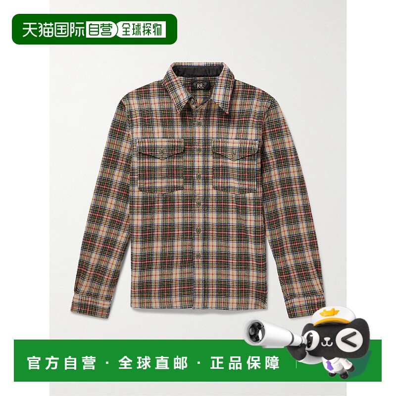 1h可退 香港直邮RRL 拉夫 劳伦RRL 男士 Trek 羊毛混纺法兰绒衬衫