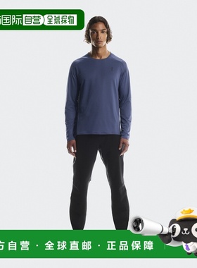 自营欧洲直邮ON昂跑 Performance男士巴西莓紫/黑色聚酯纤维长袖T