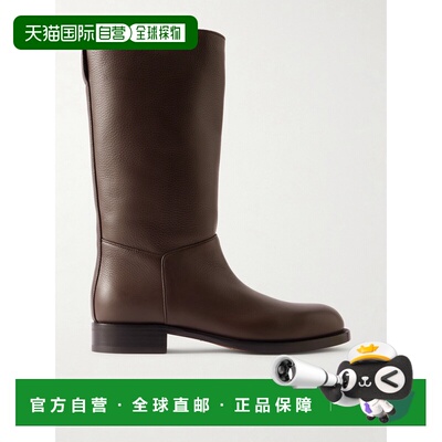The Row 女士 Nobilis 织纹皮革短靴 F1549L827