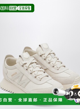 1h可退 香港直邮Moncler 盟可睐 女士 Pacey2 帆布皮革运动鞋(米)