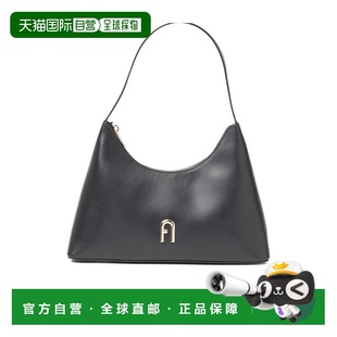 香港直邮Furla 女士小牛皮徽标顶部拉链开合单肩包日常百搭 芙拉