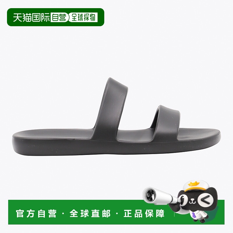 1h可退 香港直邮The Row 女士 露趾拖鞋 F1609RC3 black黑色 舒适