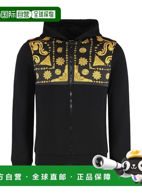 香港直邮Versace 长袖卫衣 10215151A15809范思哲拉链帽衫连帽衫