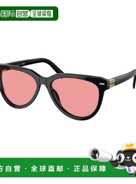 香港直邮Miu Miu 缪缪 女士 徽标太阳镜 MU12ZS black黑色 舒适时