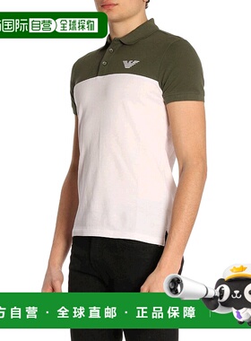 香港直邮Emporio Armani 拼接刺绣徽标短袖POLO衫 3Z1F701J0SZ