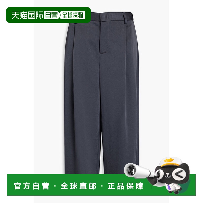 1h可退 香港直邮VINCE 女士 褶裥缎面绉纱裤裙 V059022377女装