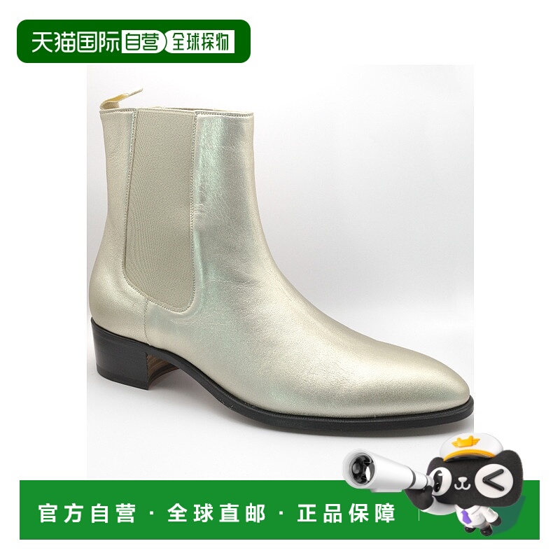 香港直邮Tom Ford 徽标高帮板鞋 LGO031MetalLeatherBootsJ1361T
