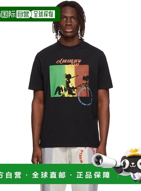 1h可退 香港直邮paul smith 男士 独家发售黑色 T 恤 M1R919THP34