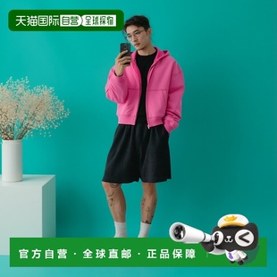 香港直邮Acne Studios 艾克妮 男士 刺绣棉质抓绒拉链连帽衫卫衣