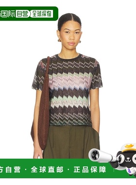 1h可退 香港直邮MISSONI 米索尼 女士 短袖T恤 DS26SL01 舒适时尚