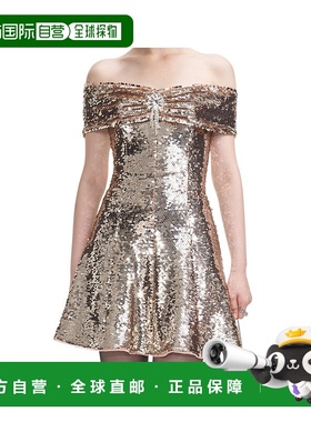 香港直邮Self-Portrait 亮片露肩连衣裙 RS25971S