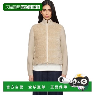 1h可退 香港直邮Moncler 盟可睐 女士 米色 Padded Teddy & Wool