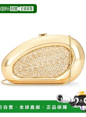 1h可退 香港直邮Simkhai 女士 Luna 拉菲草编织椭圆手包 225H011R