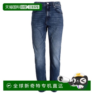 香港直邮HUGO 男士 1h可退 雨果 50530587 徽标贴片修身 牛仔裤