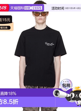 香港直邮AMIRI 男士 黑色 Chateau Script T恤 AMTOJR1066