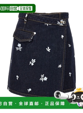 1h可退 香港直邮Lanvin 朗雯 女士 全幅刺绣半身裙 RWST0015D070P